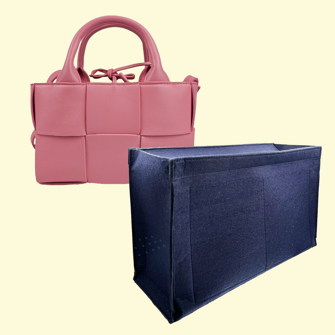 Bag Organiser for Bottega Veneta Candy Leather Arco Tote Bag