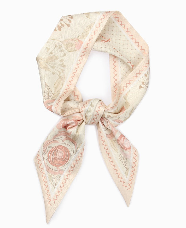 Pink Floral Handbag Scarf