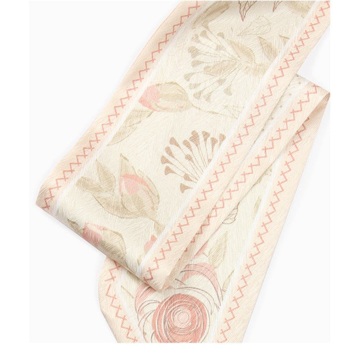 Pink Floral Handbag Scarf