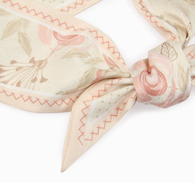 Pink Floral Handbag Scarf